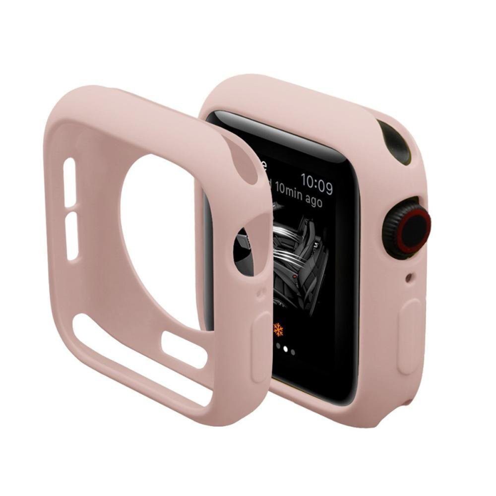 CLZ942 Apple Watch 38mm Silikon Alt Kasa - Ürün Rengi : Pudra