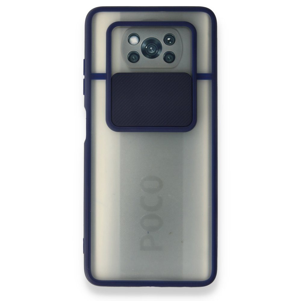 CLZ942 Xiaomi Pocophone X3 Pro Kılıf Palm Buzlu Kamera Sürgülü Silikon - Ürün Rengi : Pembe