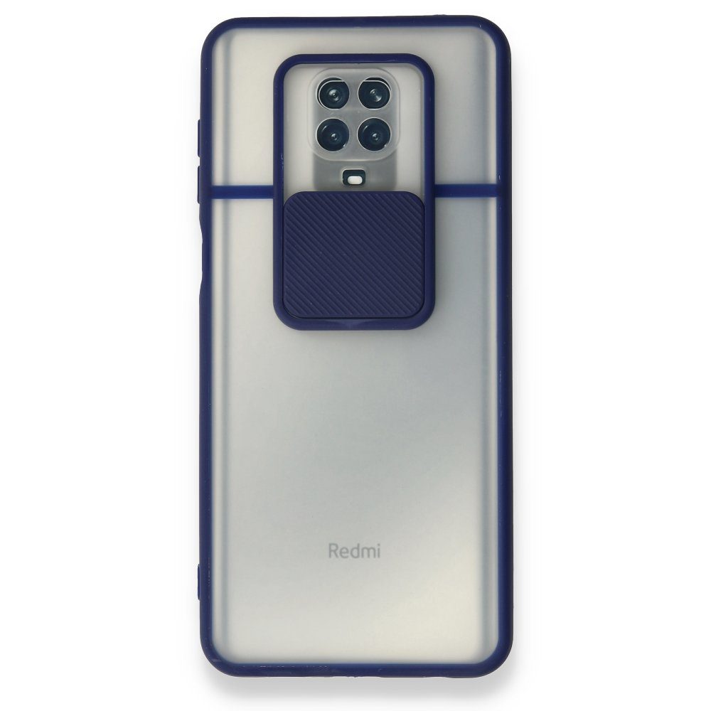 CLZ942 Xiaomi Redmi Note 9s Kılıf Palm Buzlu Kamera Sürgülü Silikon - Ürün Rengi : Pembe