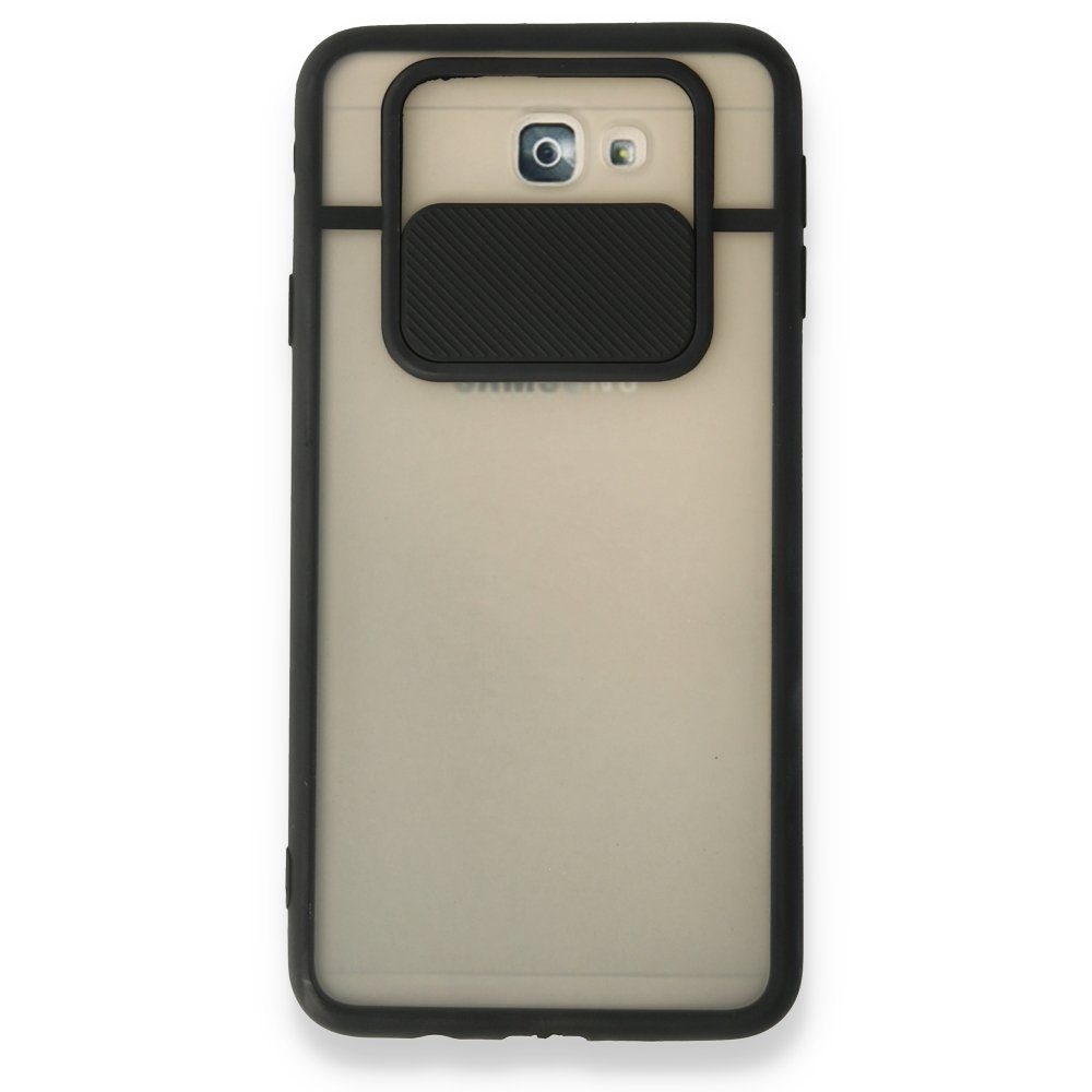 CLZ942 Samsung Galaxy J7 Prime Kılıf Palm Buzlu Kamera Sürgülü Silikon - Ürün Rengi : Pembe