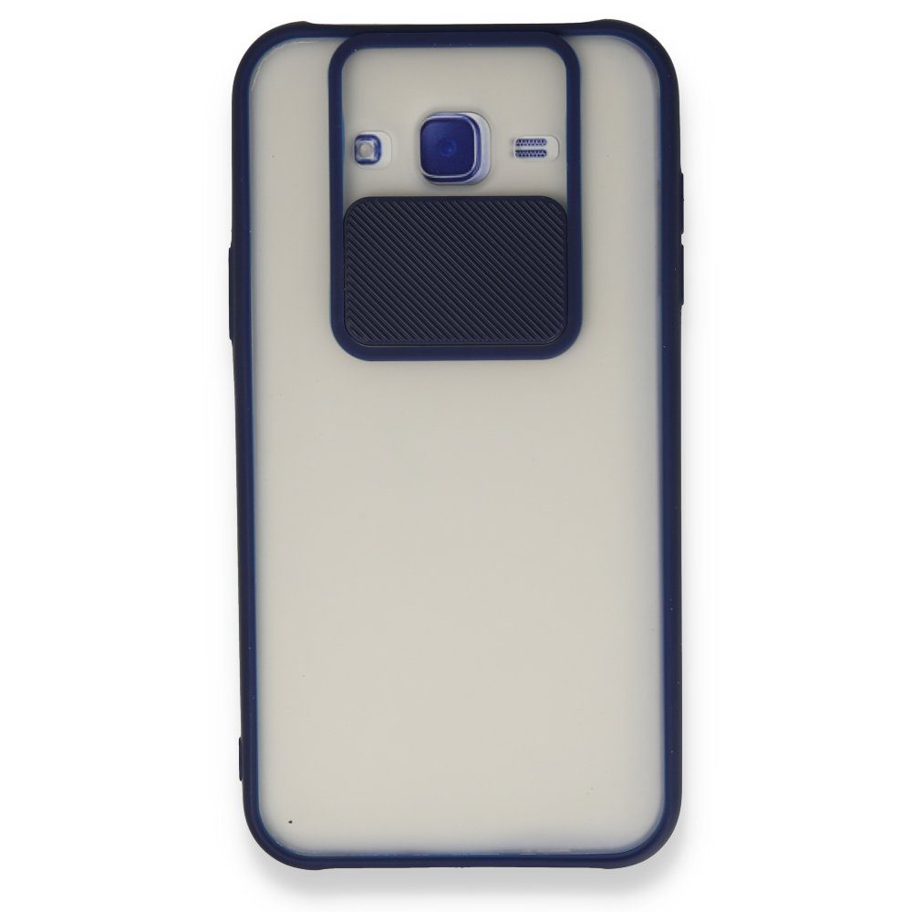 CLZ942 Samsung Galaxy J7 Kılıf Palm Buzlu Kamera Sürgülü Silikon - Ürün Rengi : Turkuaz