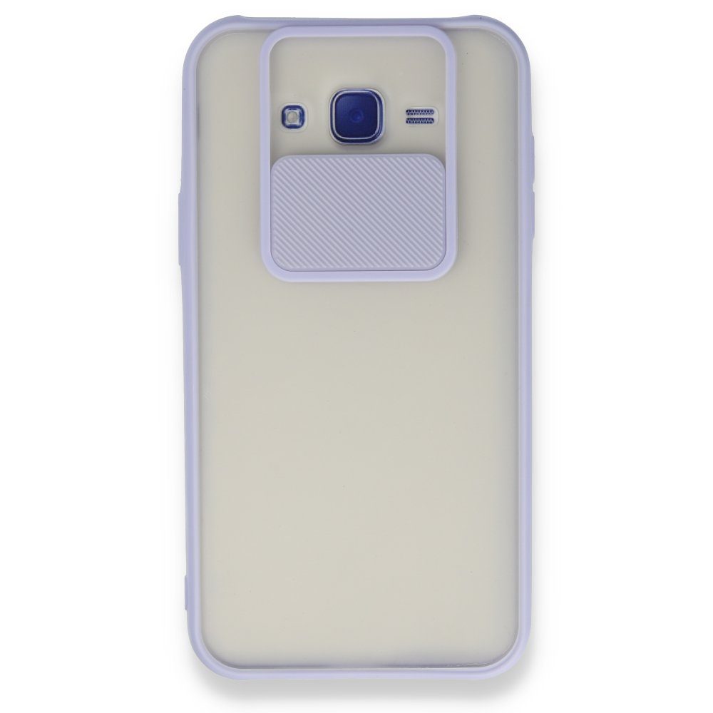 CLZ942 Samsung Galaxy J7 Kılıf Palm Buzlu Kamera Sürgülü Silikon - Ürün Rengi : Turkuaz
