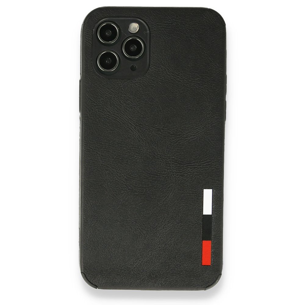 CLZ942 İphone 11 Pro Kılıf Loop Deri Silikon - Ürün Rengi : Siyah