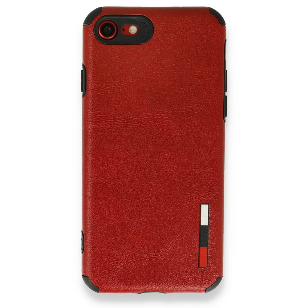 CLZ942 İphone 7 Kılıf Loop Deri Silikon - Ürün Rengi : Kırmızı