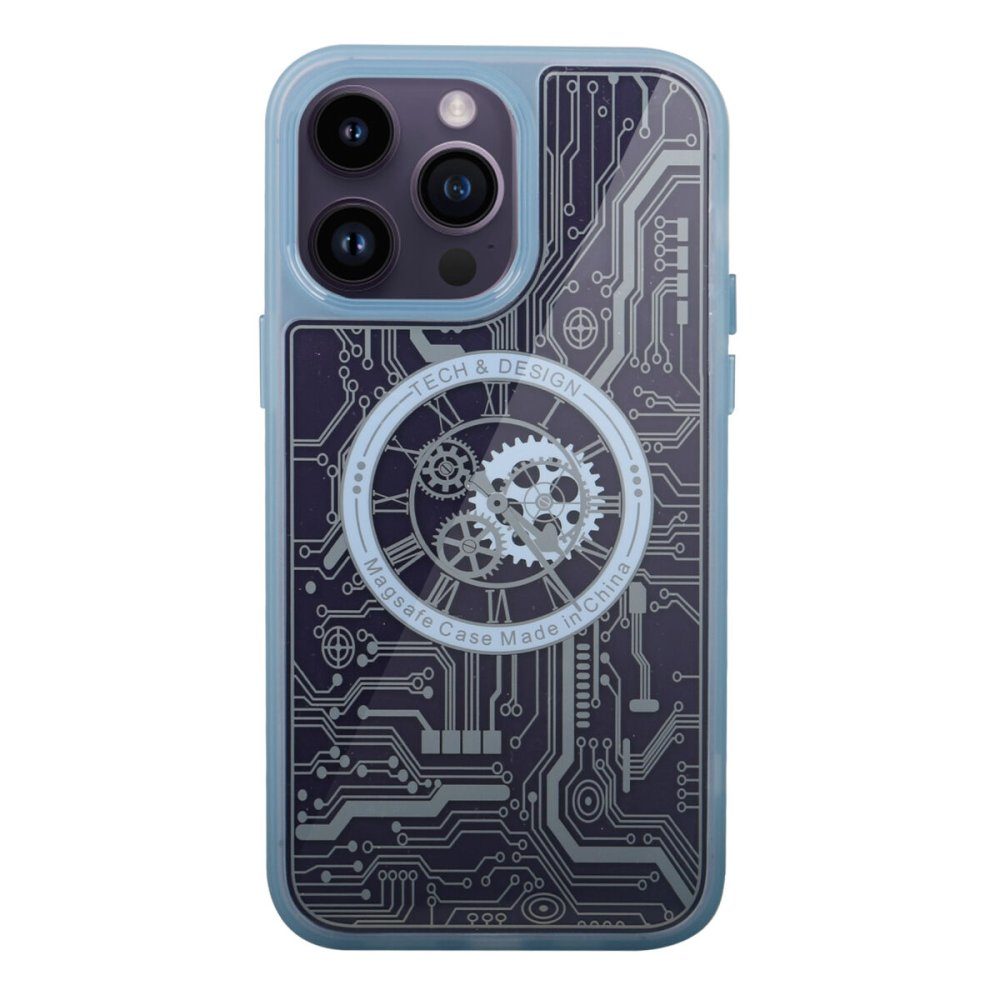 CLZ942 İphone 14 Pro Kılıf Magic Magneticsafe Silikon - Ürün Rengi : Sierra Blue