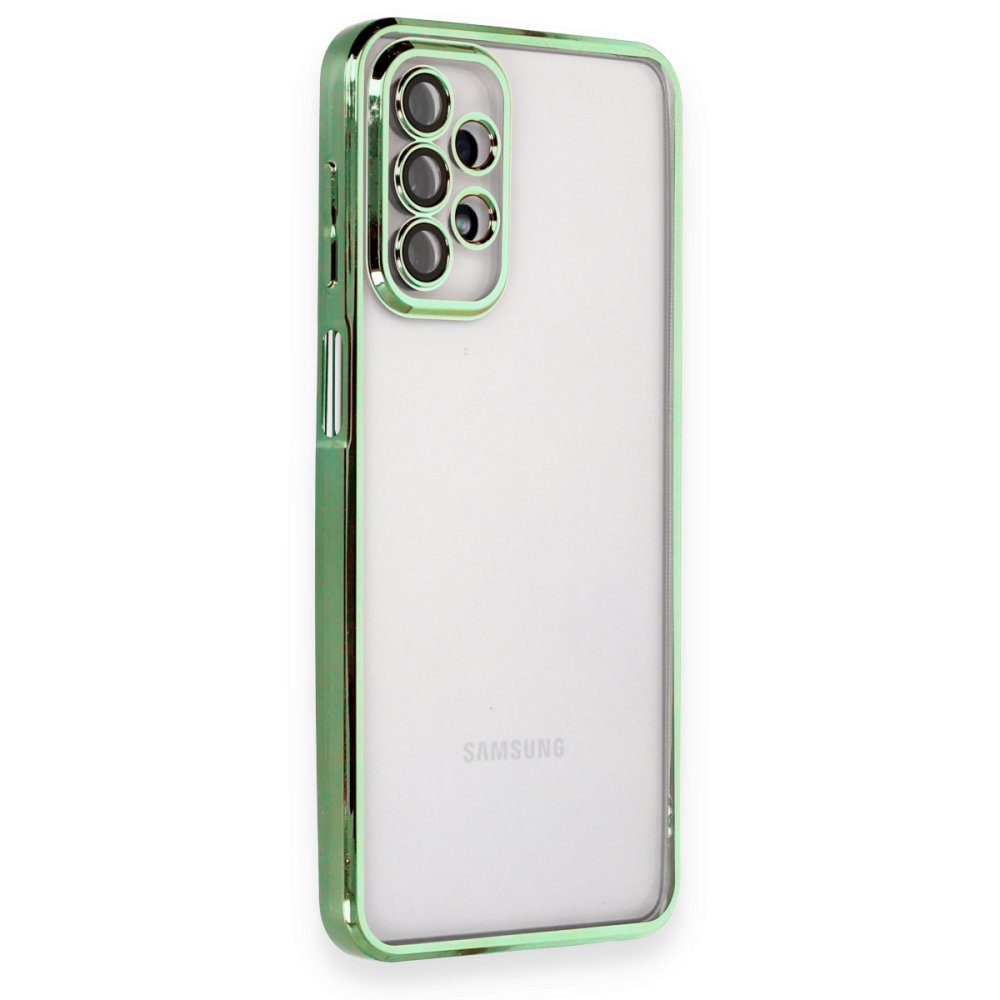 CLZ942 Samsung Galaxy A23 4g Kılıf Razer Lensli Silikon - Ürün Rengi : Mor