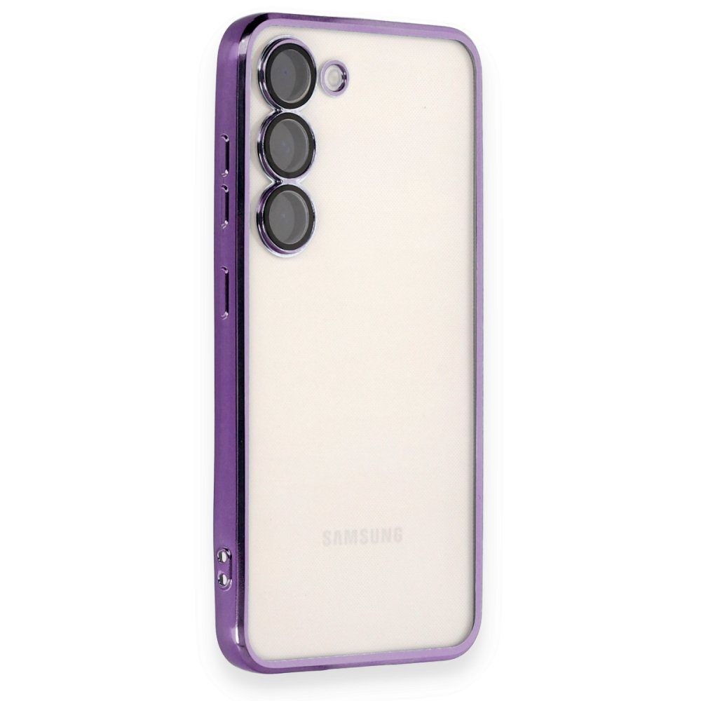 CLZ942 Samsung Galaxy S23 Plus Kılıf Razer Lensli Silikon - Ürün Rengi : Açık Mavi