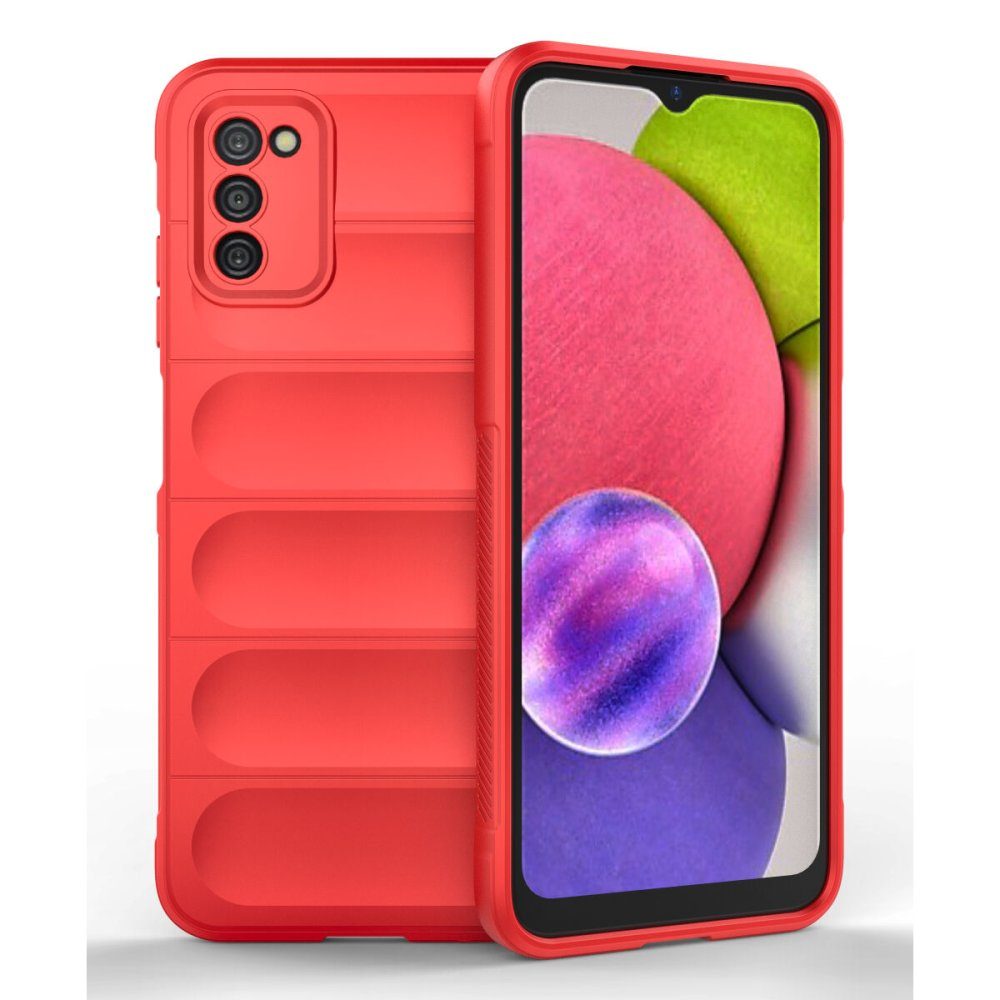 CLZ942 Samsung Galaxy A03s Kılıf Optimum Silikon - Ürün Rengi : Kırmızı