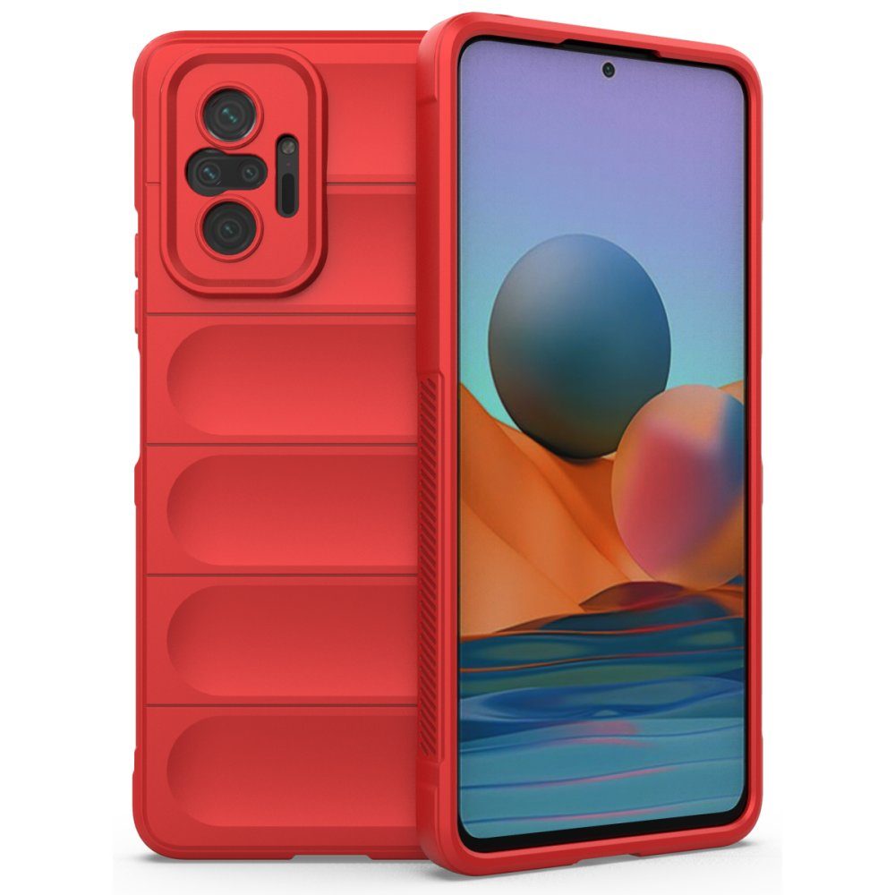CLZ942 Xiaomi Redmi Note 10 Pro Kılıf Optimum Silikon - Ürün Rengi : Kırmızı