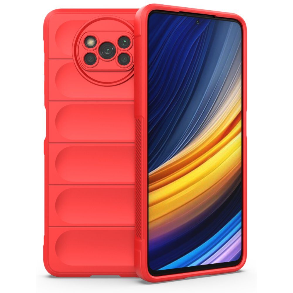 CLZ942 Xiaomi Pocophone X3 Pro Kılıf Optimum Silikon - Ürün Rengi : Kırmızı