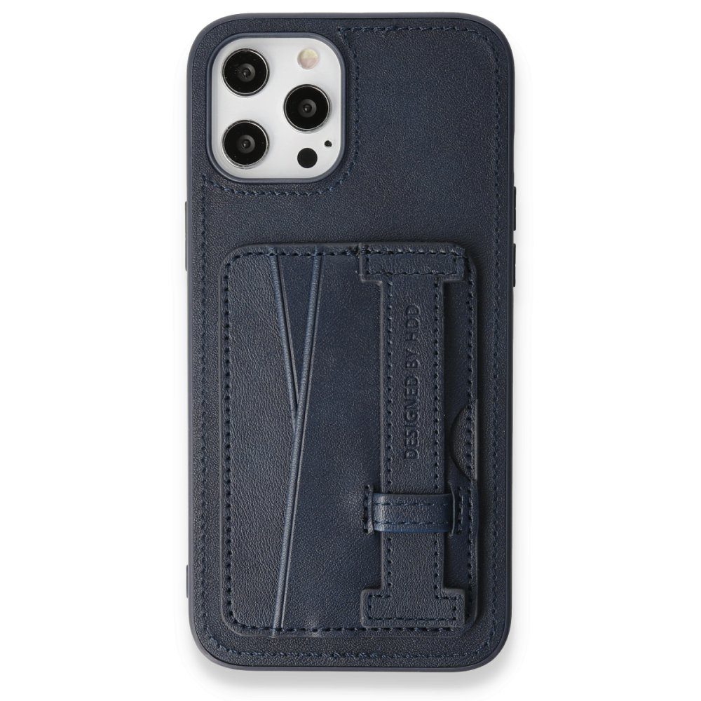 CLZ942 İphone 14 Pro Kılıf Hd Deri Kartvizitli Kapak - Ürün Rengi : Siyah