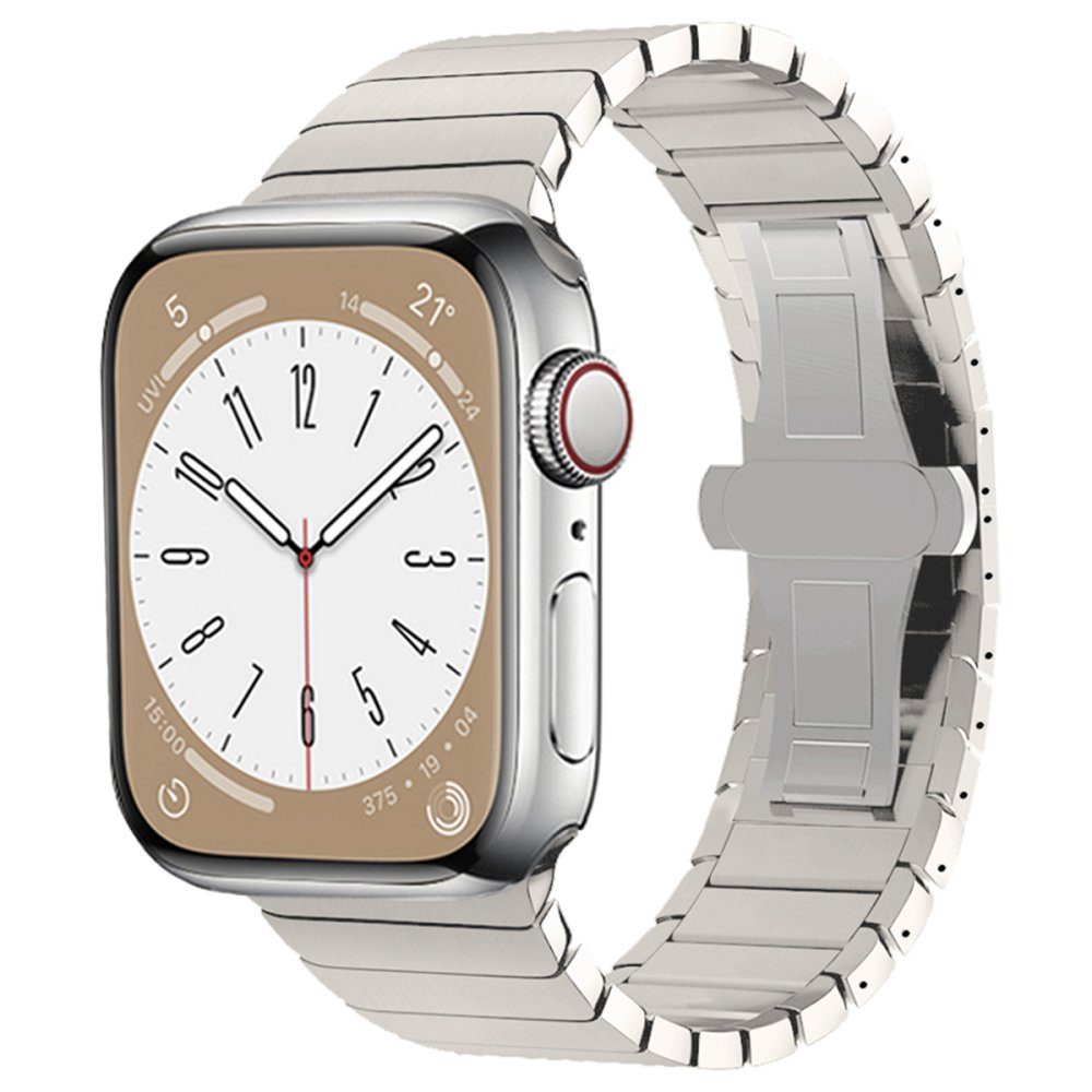 CLZ942 Apple Watch 42mm Kr413 Fine Steel Kordon - Ürün Rengi : Gümüş