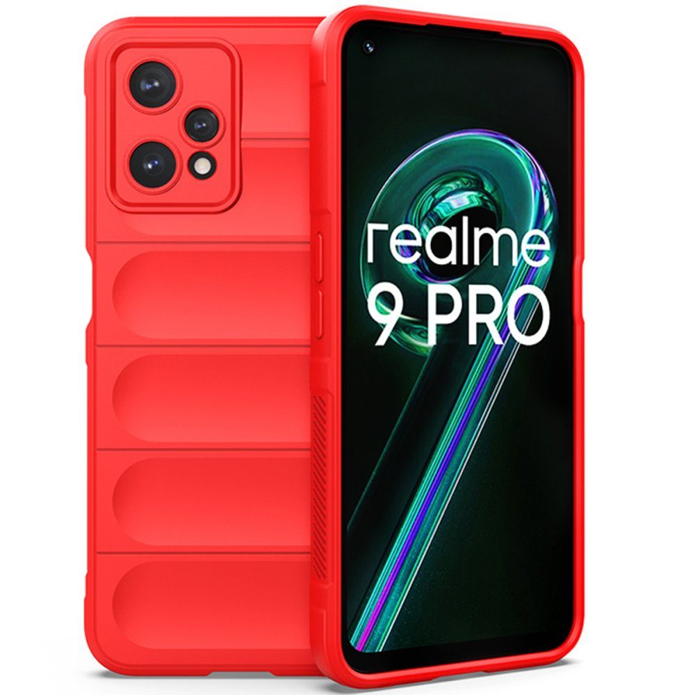 CLZ942 Realme 9 Pro 5g Kılıf Optimum Silikon - Ürün Rengi : Kırmızı