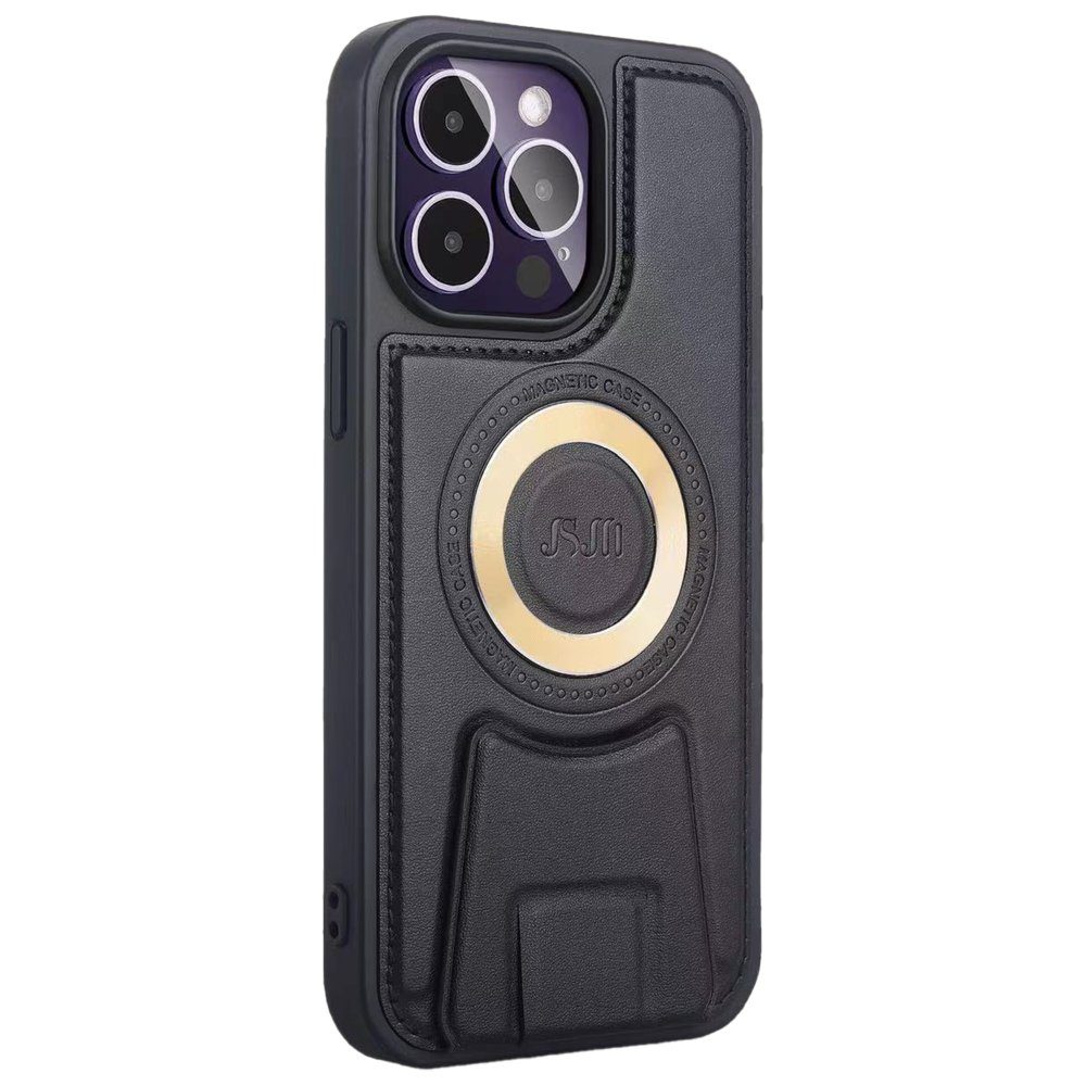 CLZ942 İphone 14 Pro Max Kılıf Merkür Magneticsafe Standlı Kapak - Ürün Rengi : Siyah