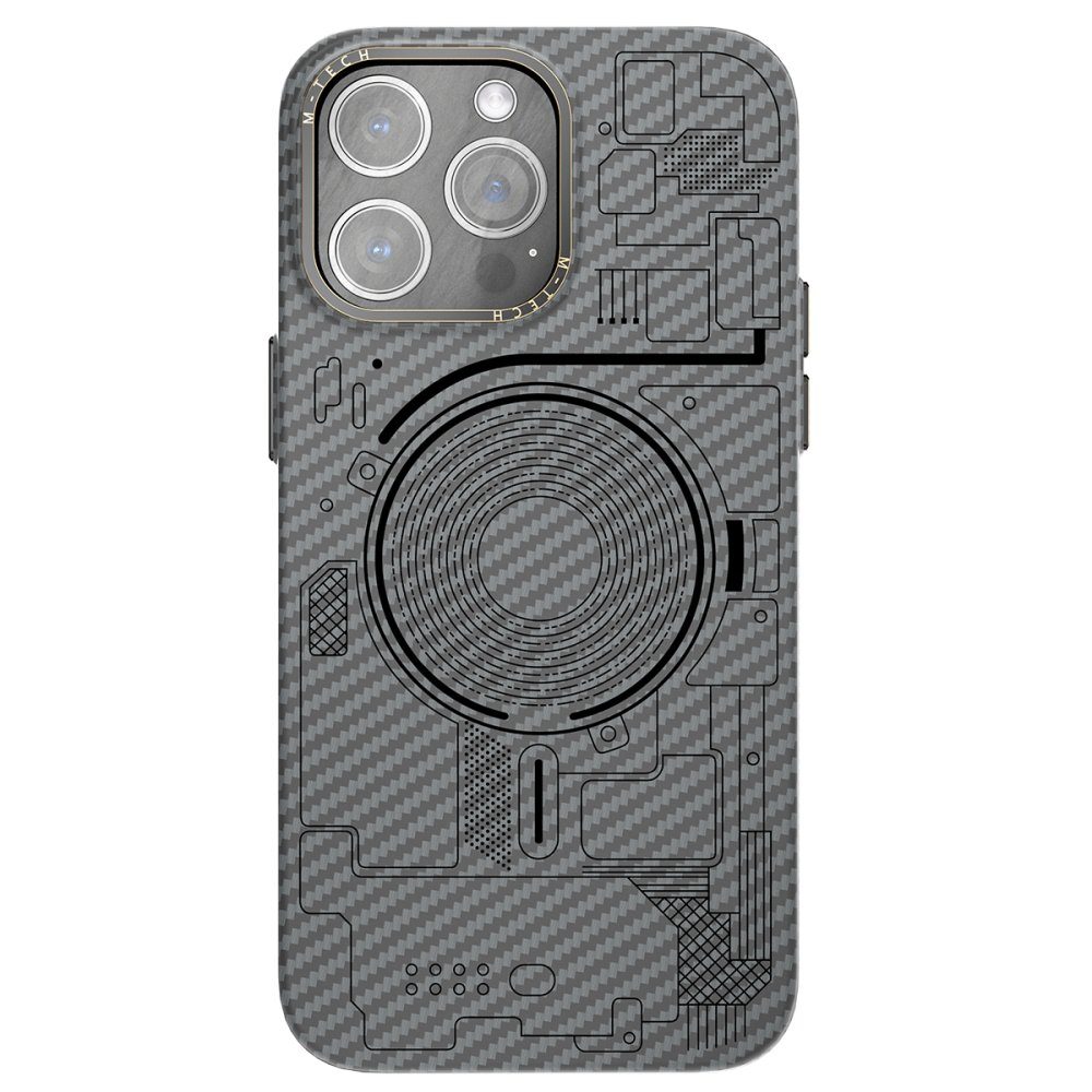 CLZ942 İphone 13 Pro Kılıf Mekanik Magsafe Kapak - Ürün Rengi : Füme - 1