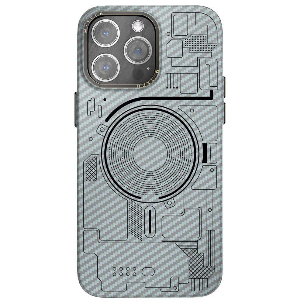 CLZ942 İphone 13 Pro Max Kılıf Mekanik Magsafe Kapak - Ürün Rengi : Füme - 3