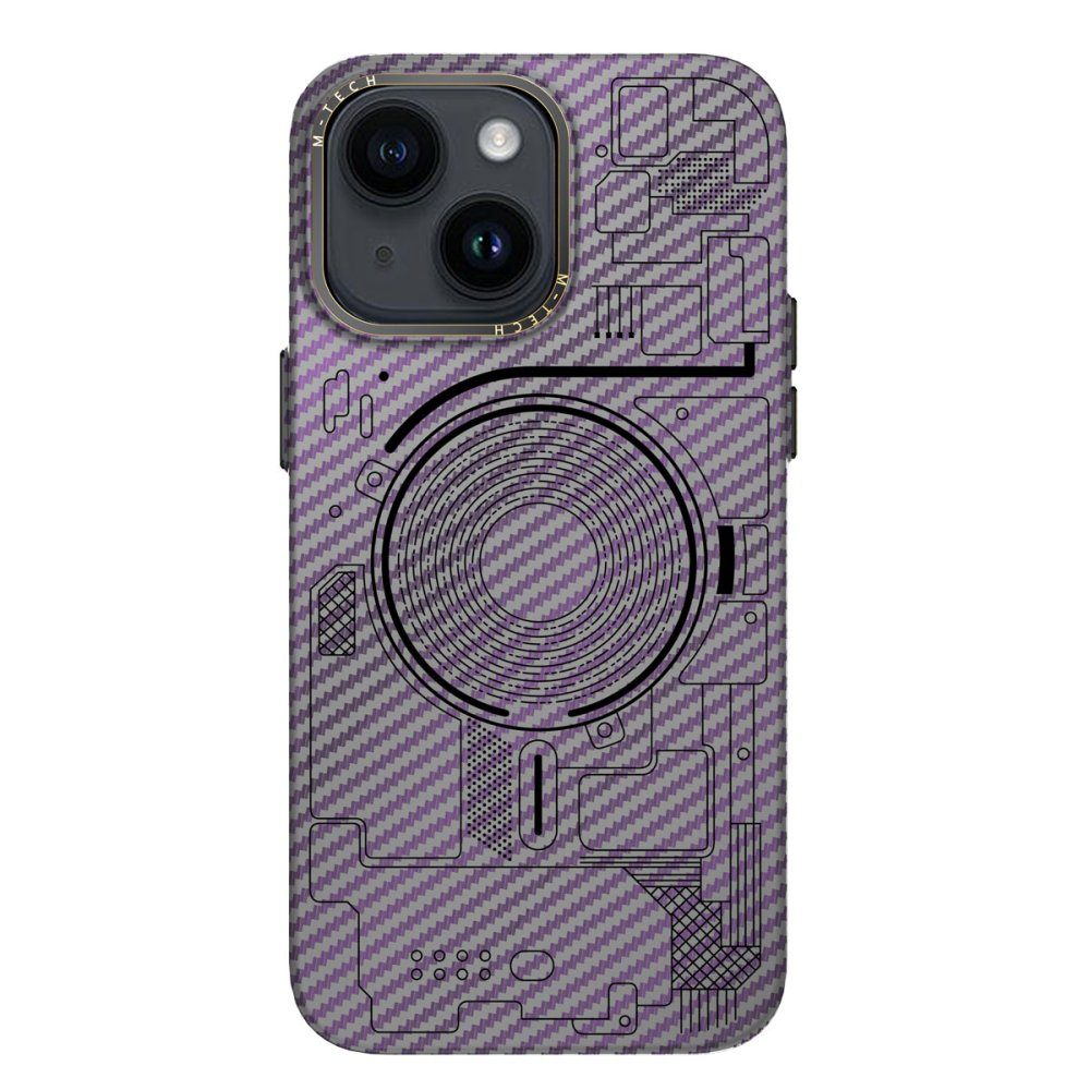 CLZ942 İphone 14 Kılıf Mekanik Magsafe Kapak - Ürün Rengi : Siyah