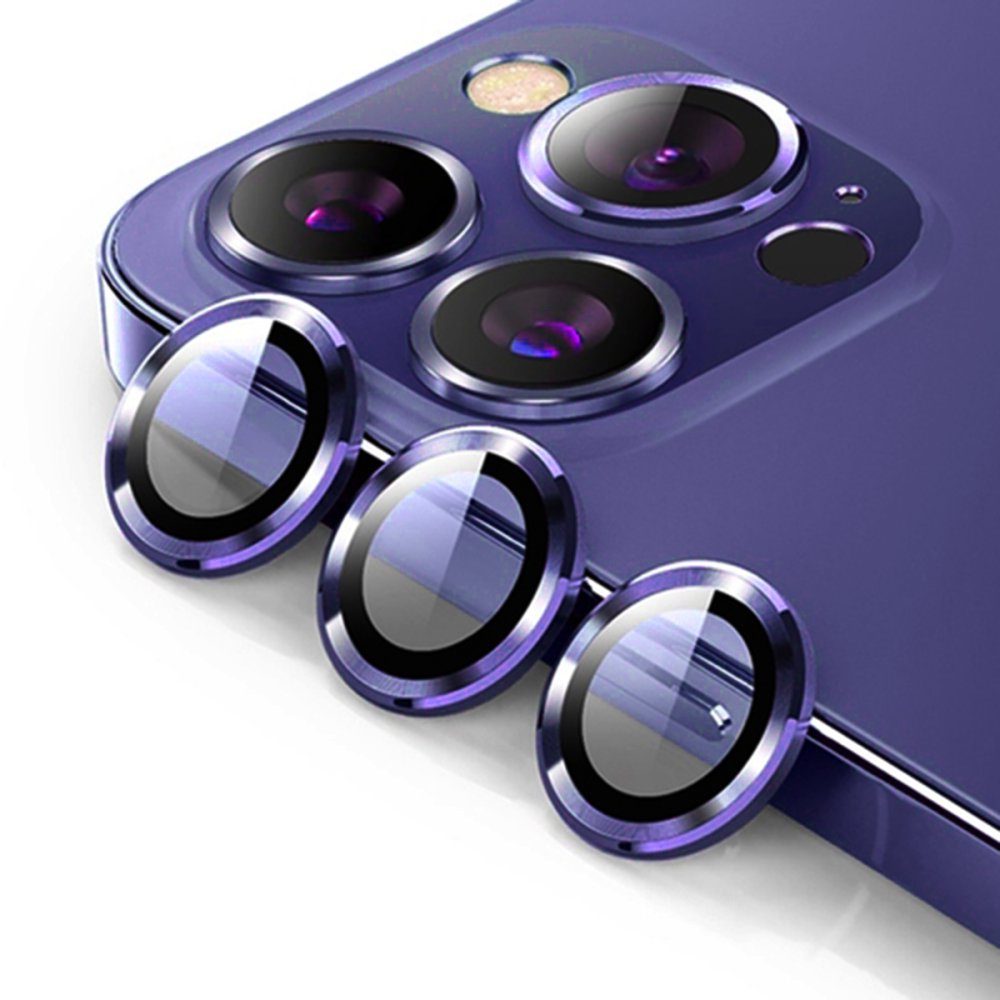 CLZ942 İphone 14 Pro Max Bind Metal Kamera Lens - Ürün Rengi : Derin Mor