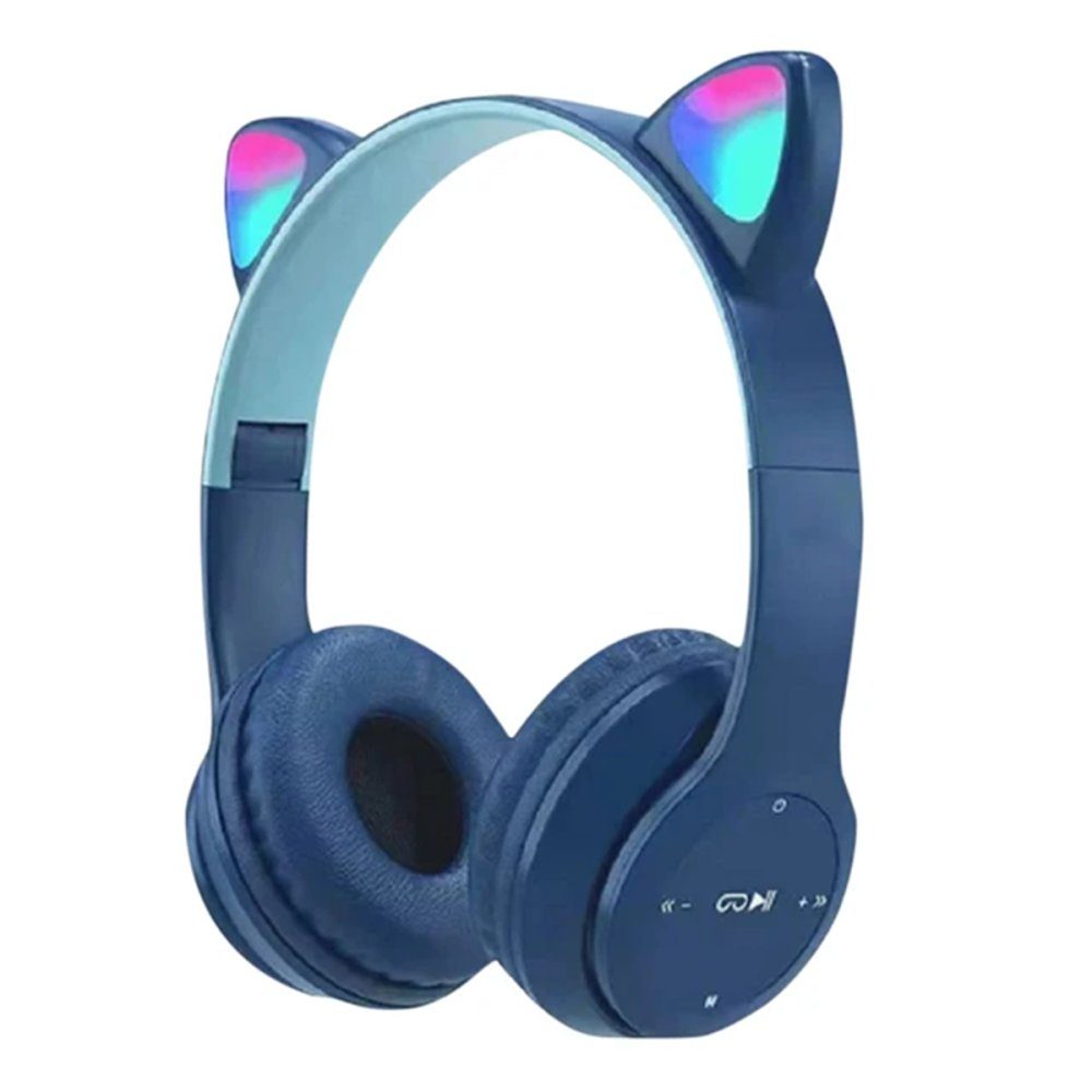 CLZ192 P47m Kablosuz Kedi Kulaklık - Ürün Rengi : Açık Mavi