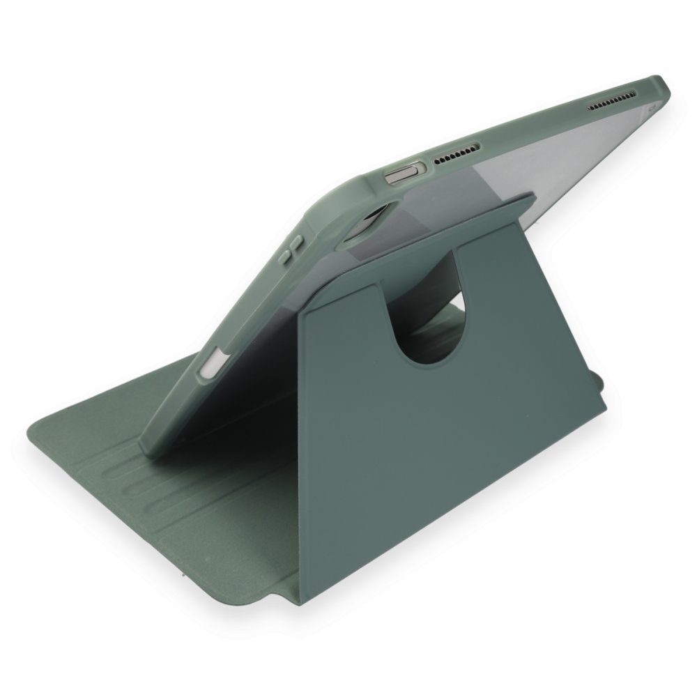 CLZ942 İpad Air 5 (2022) Kılıf Starling 360 Kalemlikli Tablet Kılıf - Ürün Rengi : Koyu Yeşil