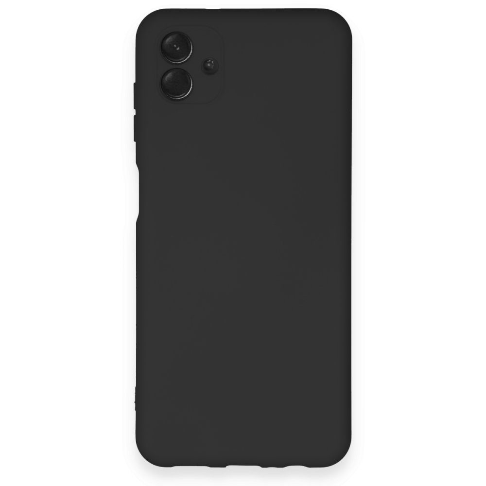 CLZ942 Samsung Galaxy A04e Kılıf Nano İçi Kadife  Silikon - Ürün Rengi : Siyah