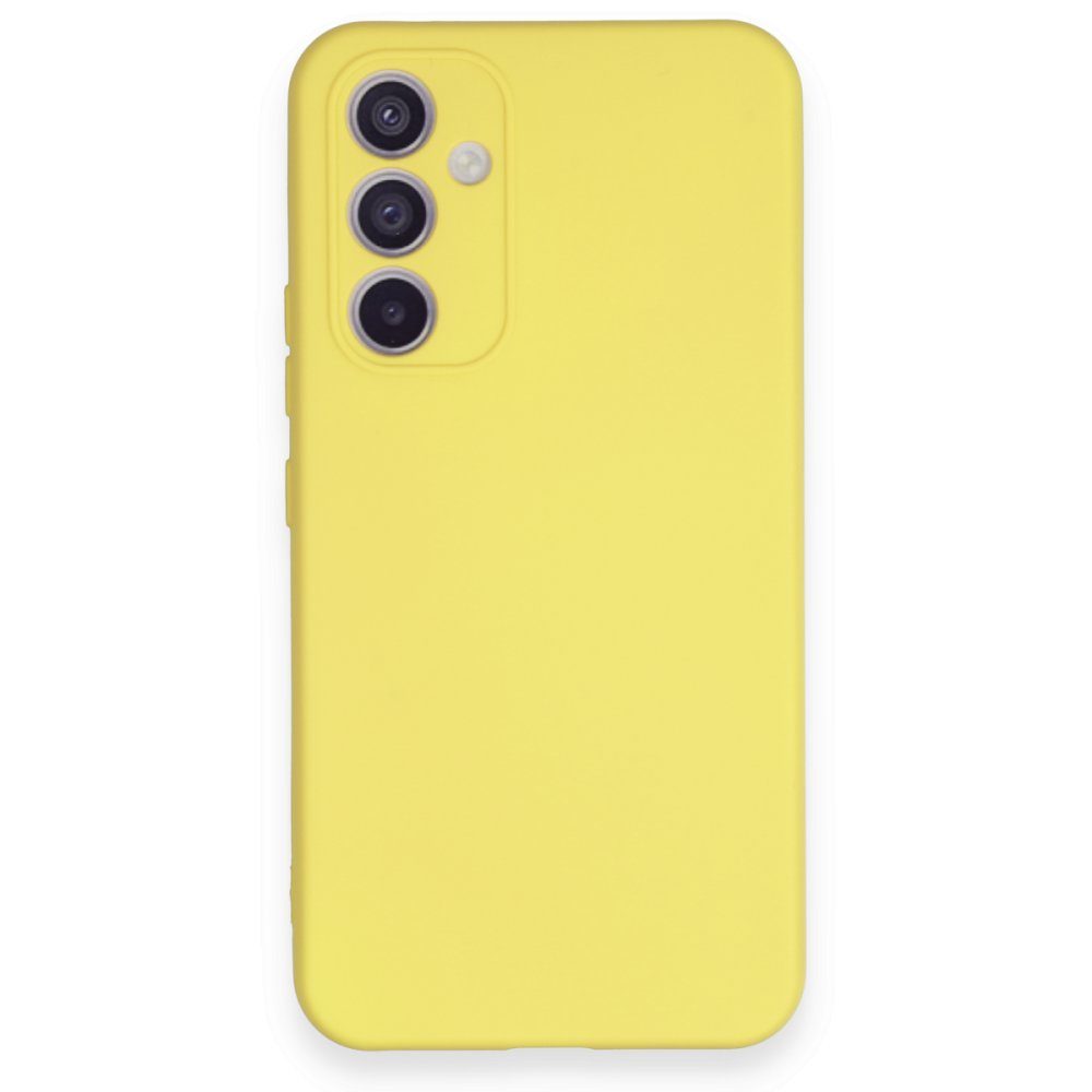CLZ942 Samsung Galaxy A54 5g Kılıf Nano İçi Kadife  Silikon - Ürün Rengi : Turuncu