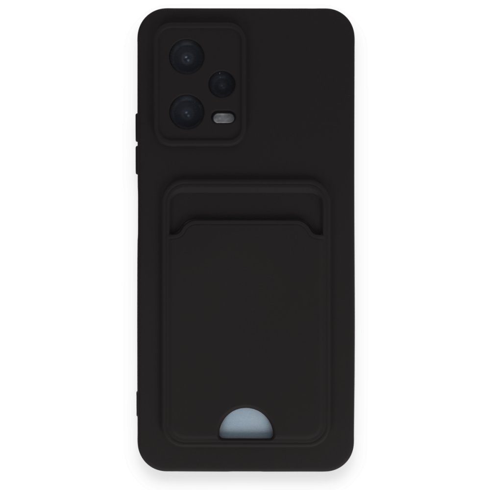 CLZ942 Xiaomi Poco X5 5g Kılıf Kelvin Kartvizitli Silikon - Ürün Rengi : Siyah