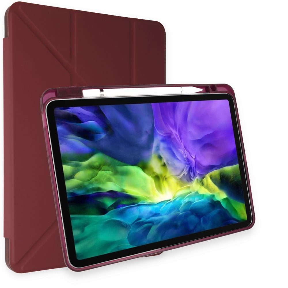 CLZ942 İpad Pro 10.5 Kılıf Kalemlikli Hugo Tablet Kılıfı - Ürün Rengi : Gri