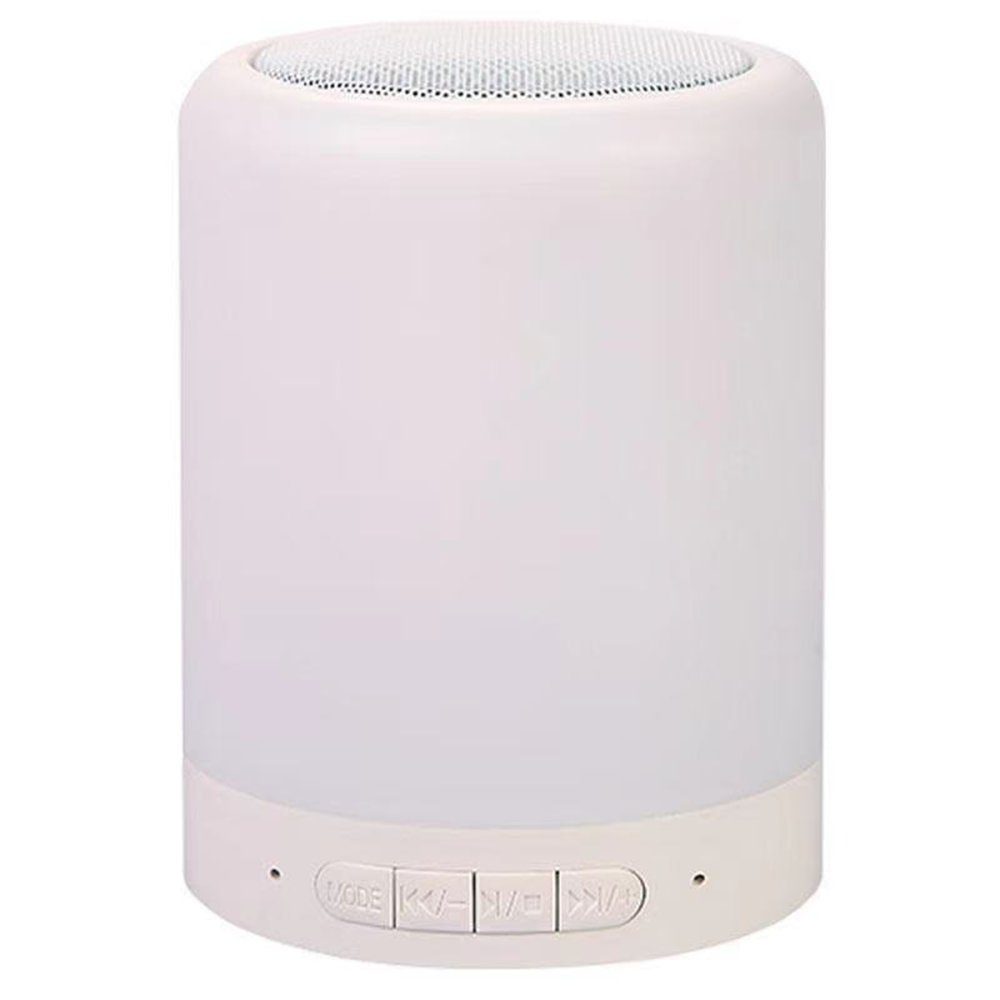 CLZ942 Cl-671 Şarjlı Dokunmatik Gece Lambalı Bluetooth Hoparlör - Ürün Rengi : Beyaz