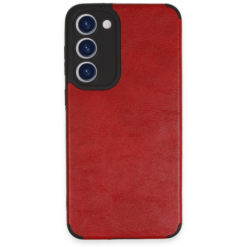 CLZ942 Samsung Galaxy S23 Kılıf Loop Deri Silikon - Ürün Rengi : Kırmızı