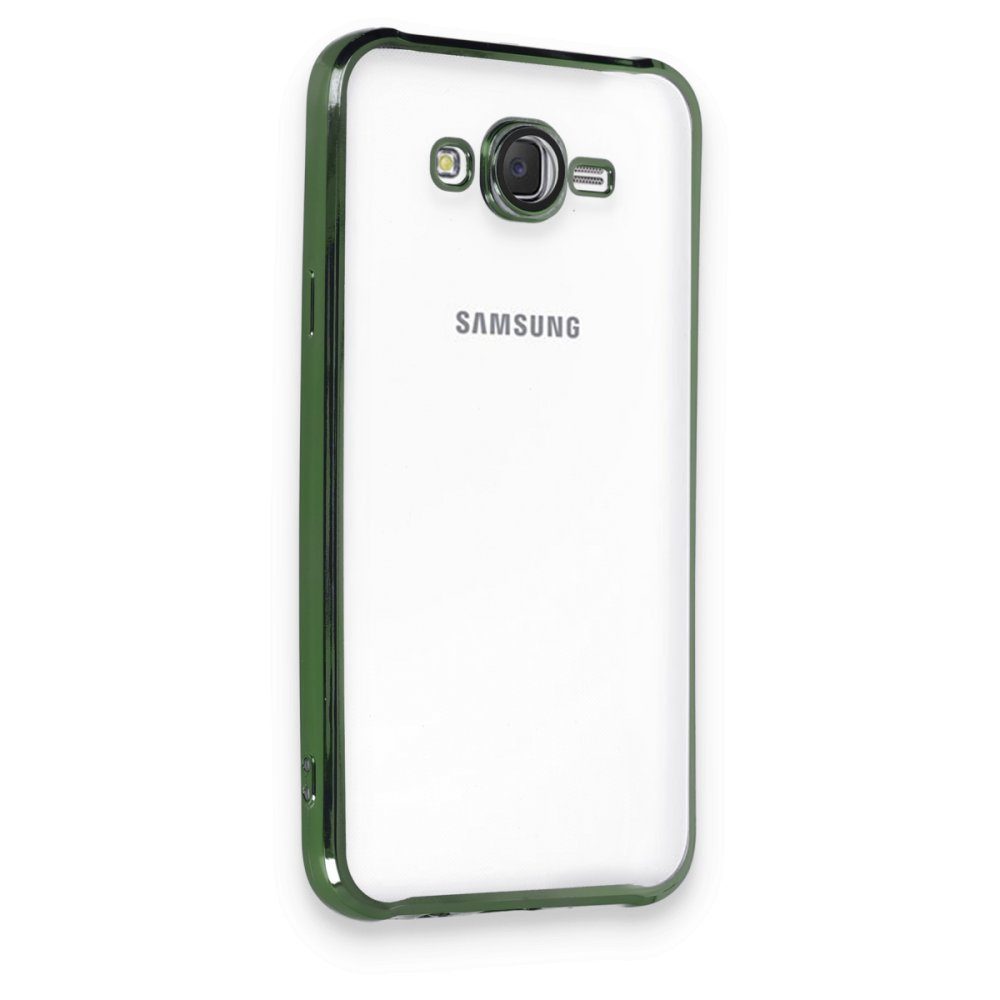 CLZ942 Samsung Galaxy J7 Kılıf Razer Lensli Silikon - Ürün Rengi : Yeşil