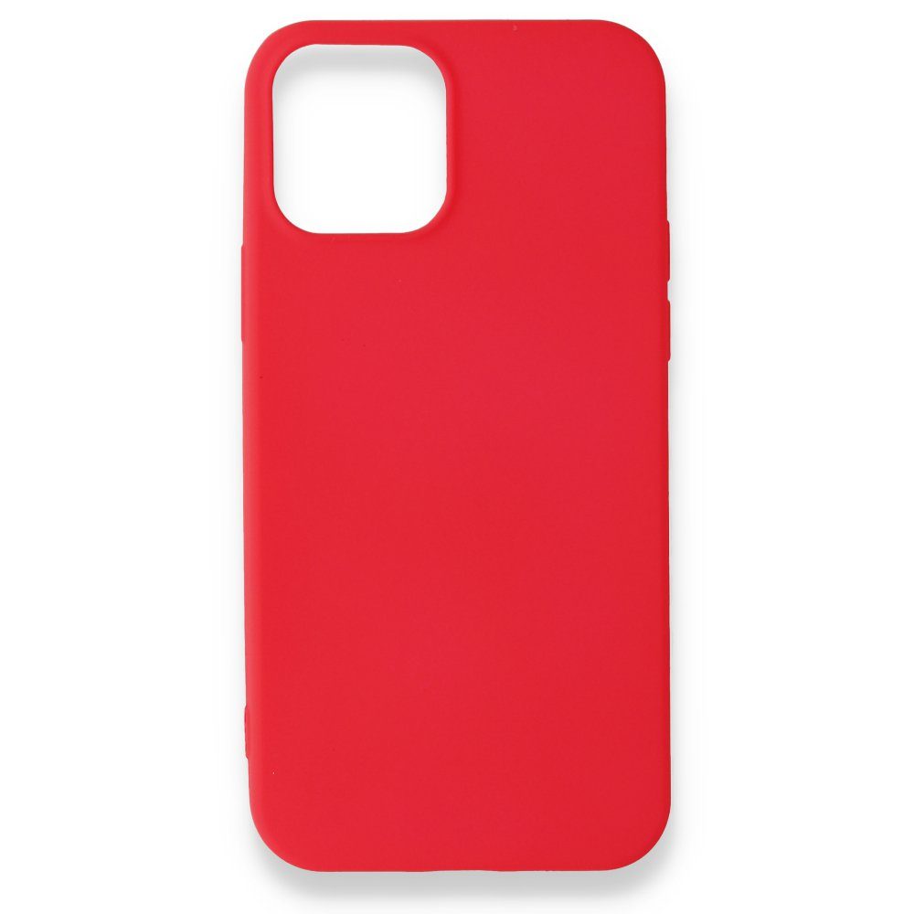 CLZ942 İphone 12 Pro Max Kılıf First Silikon - Ürün Rengi : Kırmızı