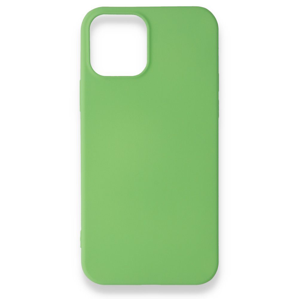 CLZ942 İphone 12 Pro Max Kılıf First Silikon - Ürün Rengi : Yeşil