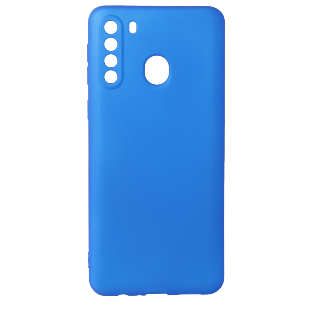 CLZ942 Samsung Galaxy A21 Kılıf First Silikon - Ürün Rengi : Mavi