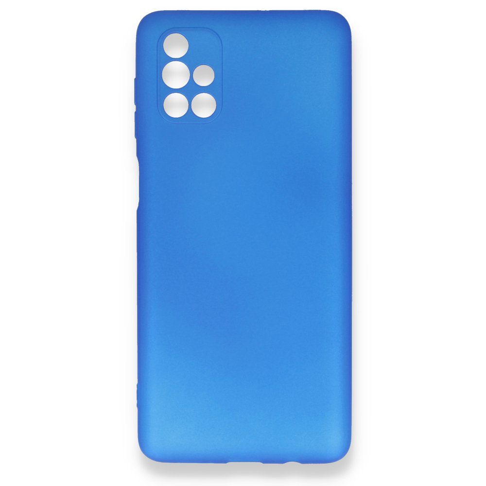 CLZ942 Samsung Galaxy M51 Kılıf First Silikon - Ürün Rengi : Mavi