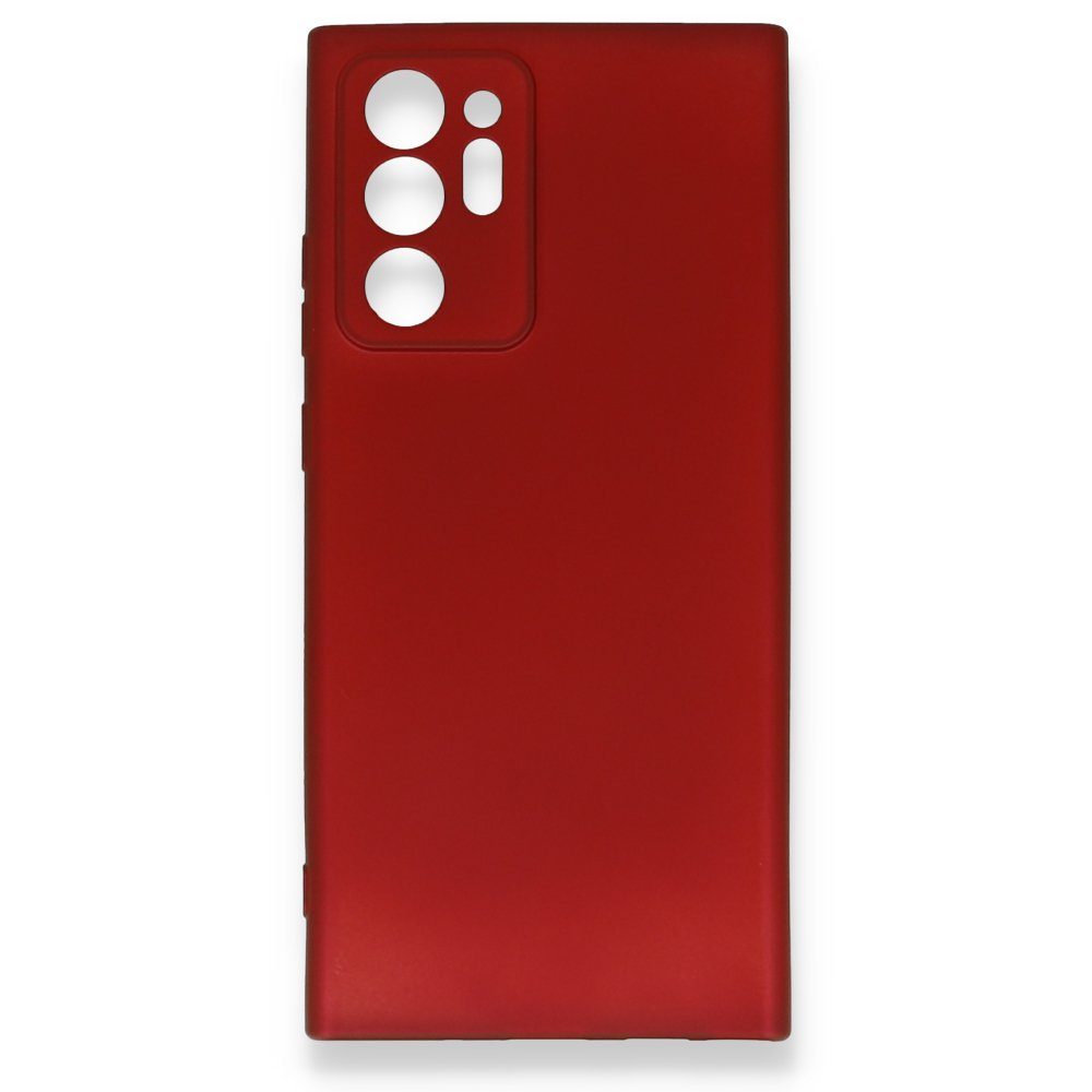 CLZ942 Samsung Galaxy Note 20 Ultra Kılıf First Silikon - Ürün Rengi : Bordo