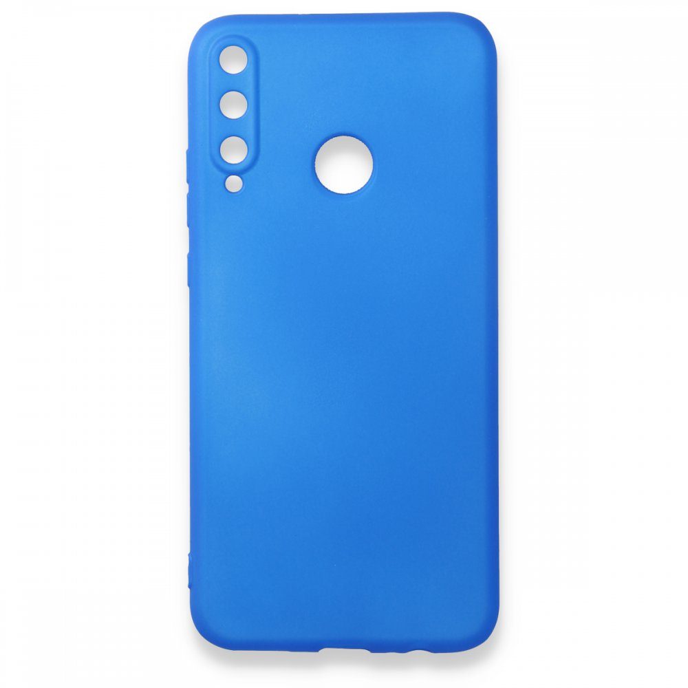CLZ942 Huawei P40 Lite E Kılıf First Silikon - Ürün Rengi : Mavi