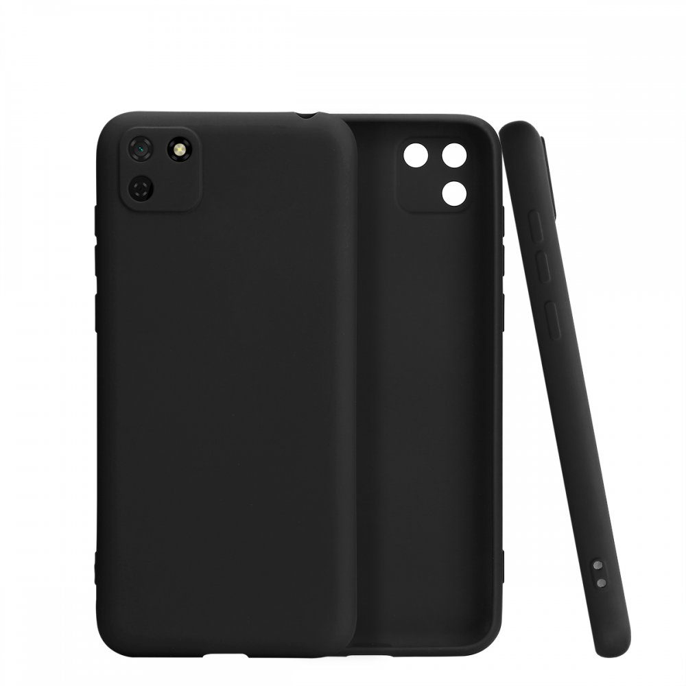 CLZ942 Huawei Y5p Kılıf First Silikon - Ürün Rengi : Siyah