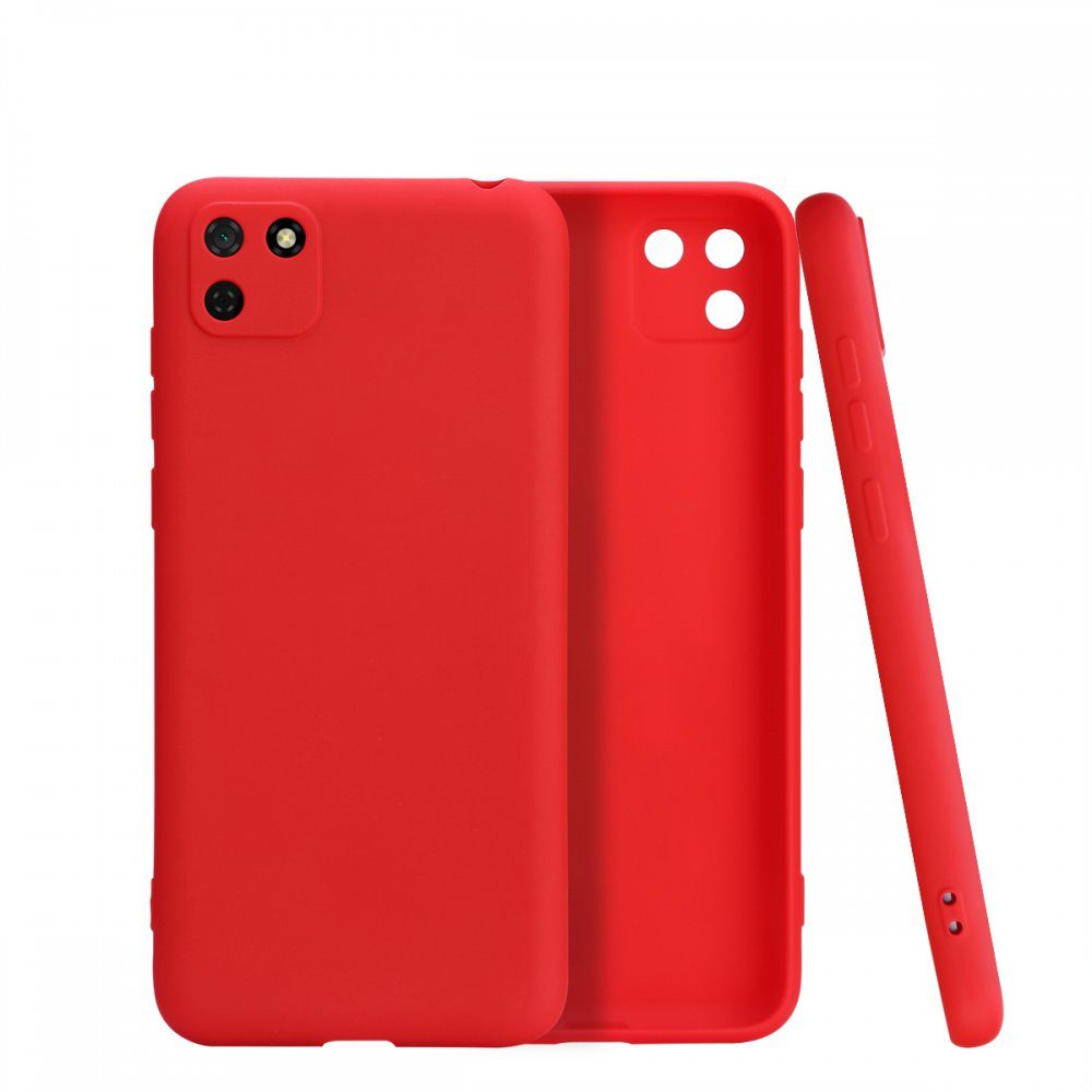CLZ942 Huawei Y5p Kılıf First Silikon - Ürün Rengi : Kırmızı