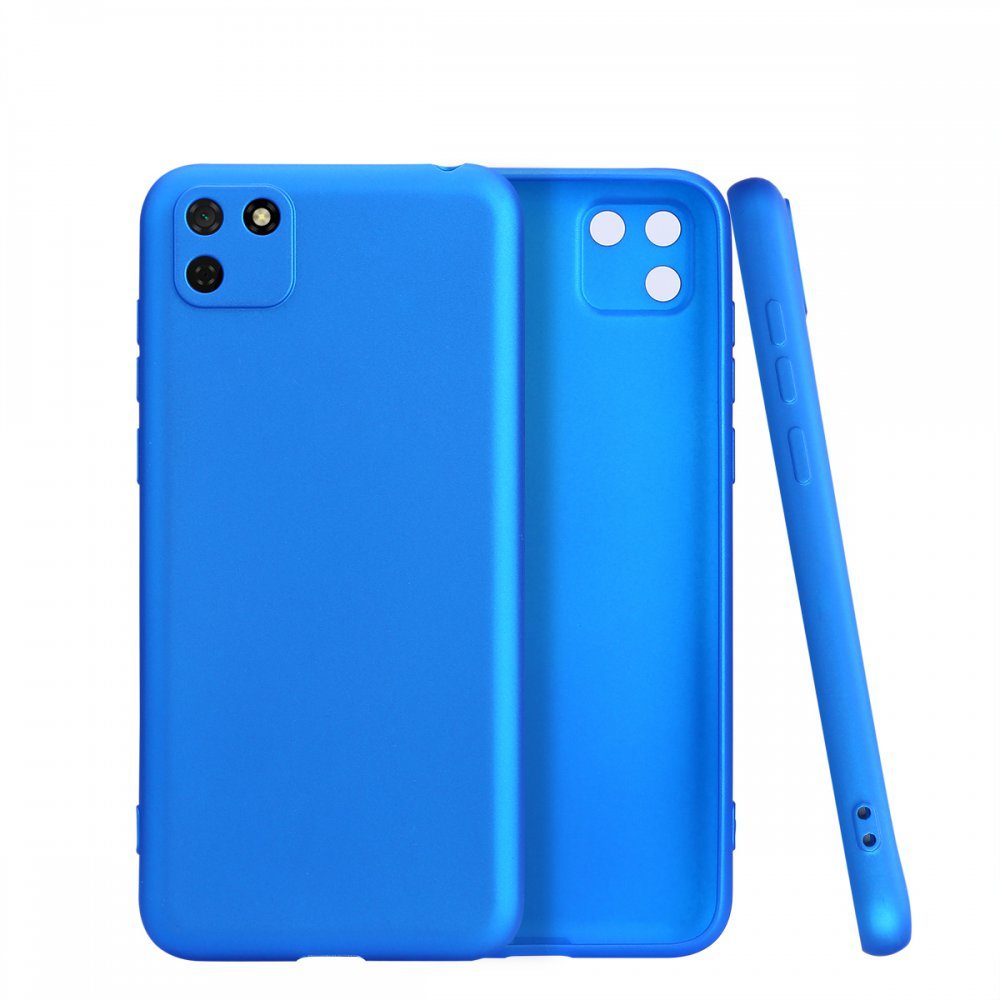 CLZ942 Huawei Y5p Kılıf First Silikon - Ürün Rengi : Mavi