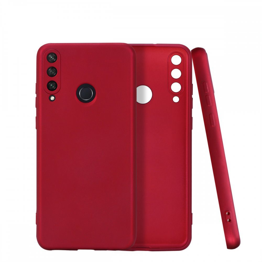 CLZ942 Huawei Y6p Kılıf First Silikon - Ürün Rengi : Kırmızı