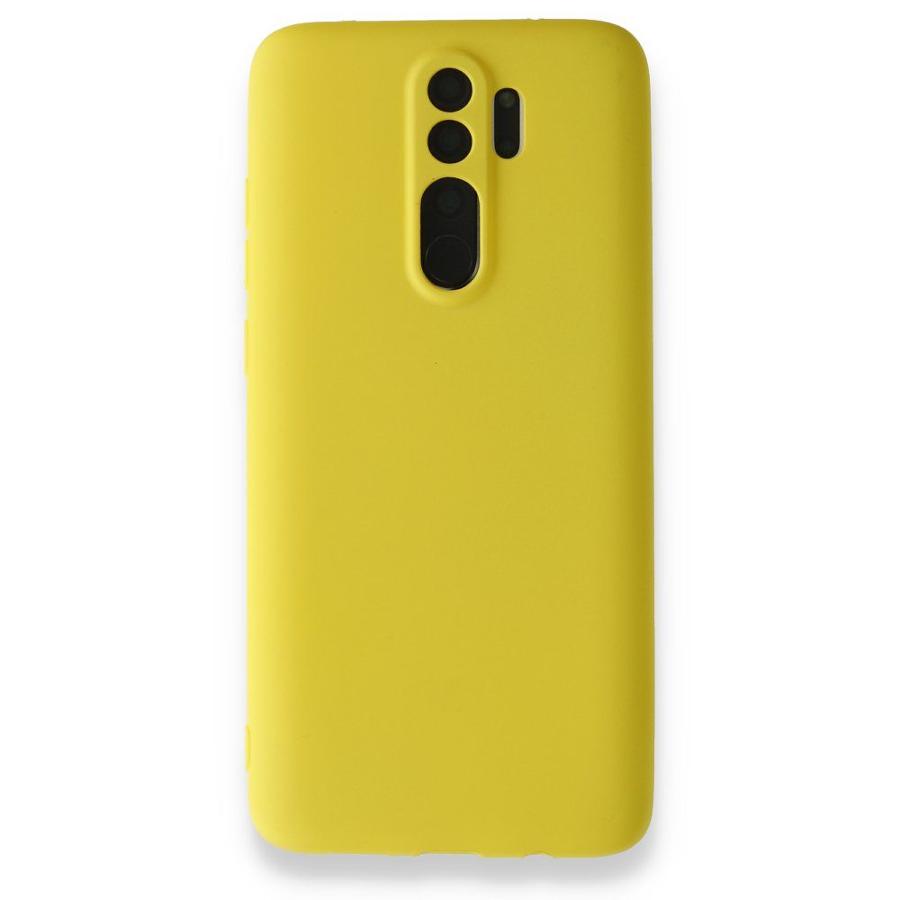 CLZ942 Xiaomi Redmi Note 8 Pro Kılıf First Silikon - Ürün Rengi : Turuncu