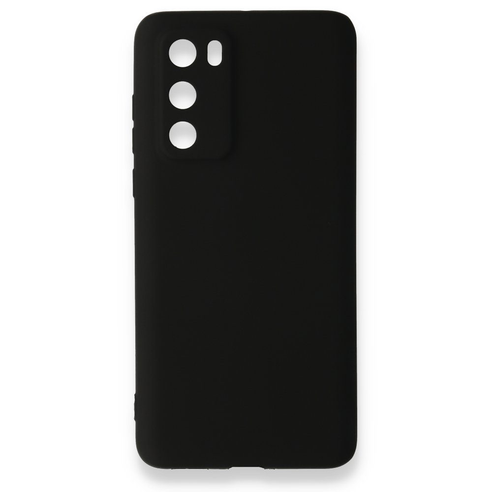 CLZ942 Huawei P40 Kılıf First Silikon - Ürün Rengi : Siyah
