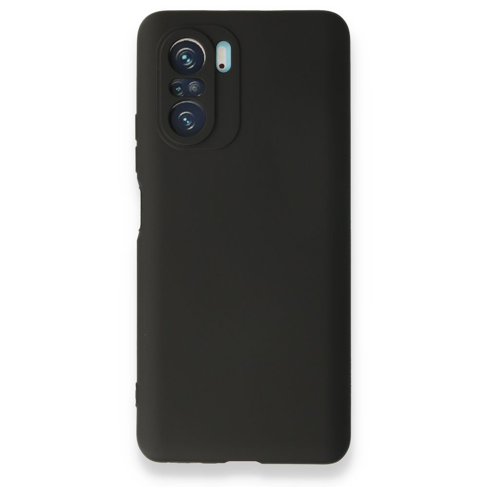 CLZ942 Xiaomi Poco F3 Kılıf First Silikon - Mürdüm - Ürün Rengi : Siyah