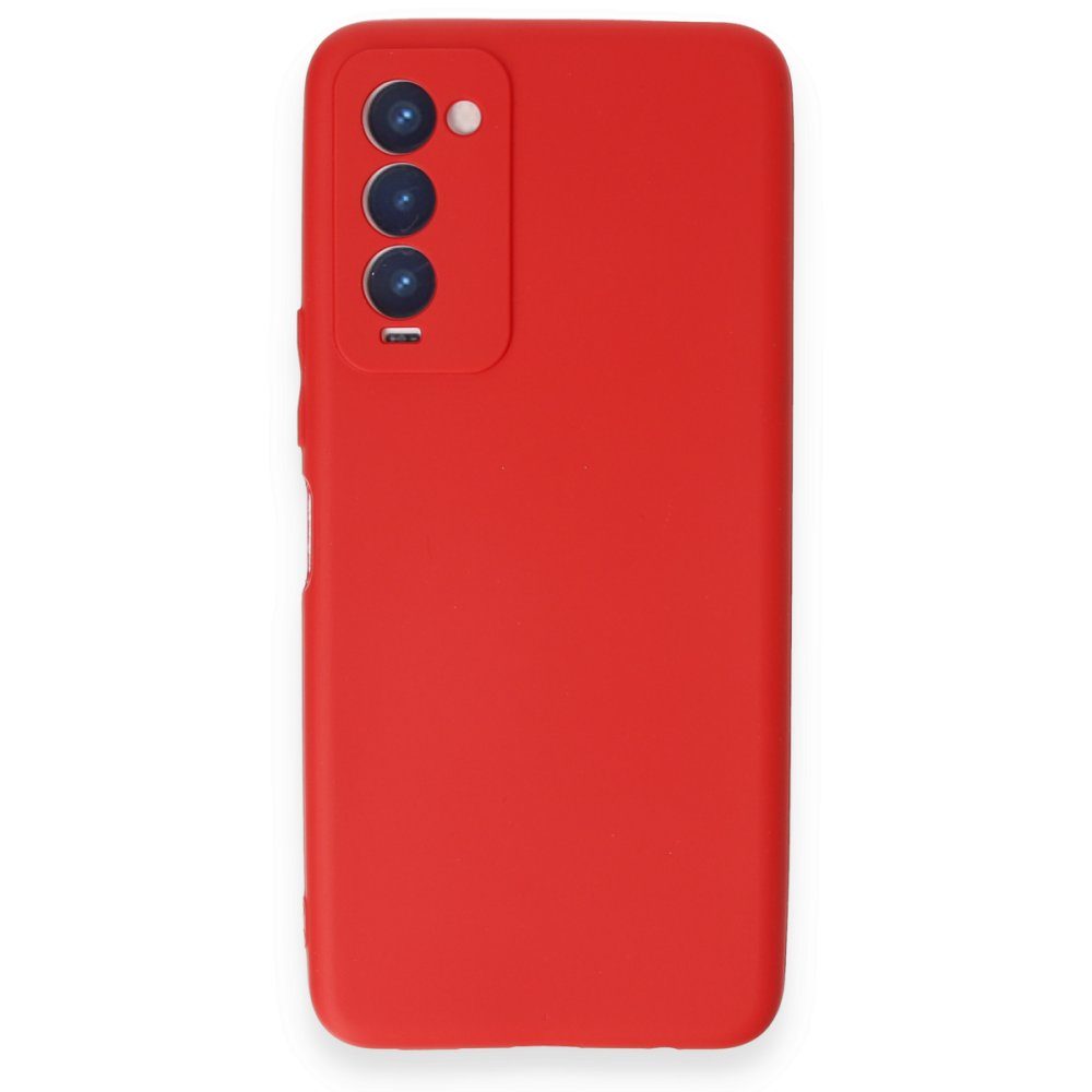 CLZ942 Tecno Camon 18t Kılıf First Silikon - Ürün Rengi : Kırmızı