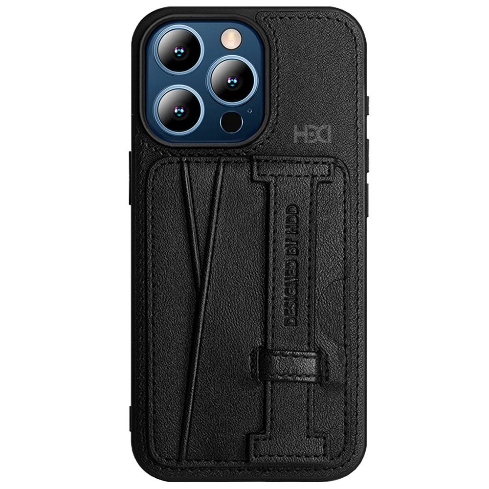 CLZ942 İphone 15 Pro Max Kılıf Hd Deri Kartvizitli Kapak - Ürün Rengi : Derin Mor