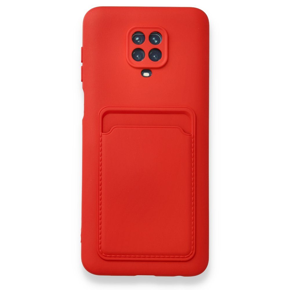 CLZ942 Xiaomi Redmi Note 9 Pro Kılıf Kelvin Kartvizitli Silikon - Ürün Rengi : Koyu Yeşil