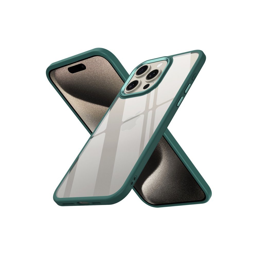 CLZ942 İphone 15 Pro Max Kılıf Power Silikon - Ürün Rengi : Koyu Yeşil