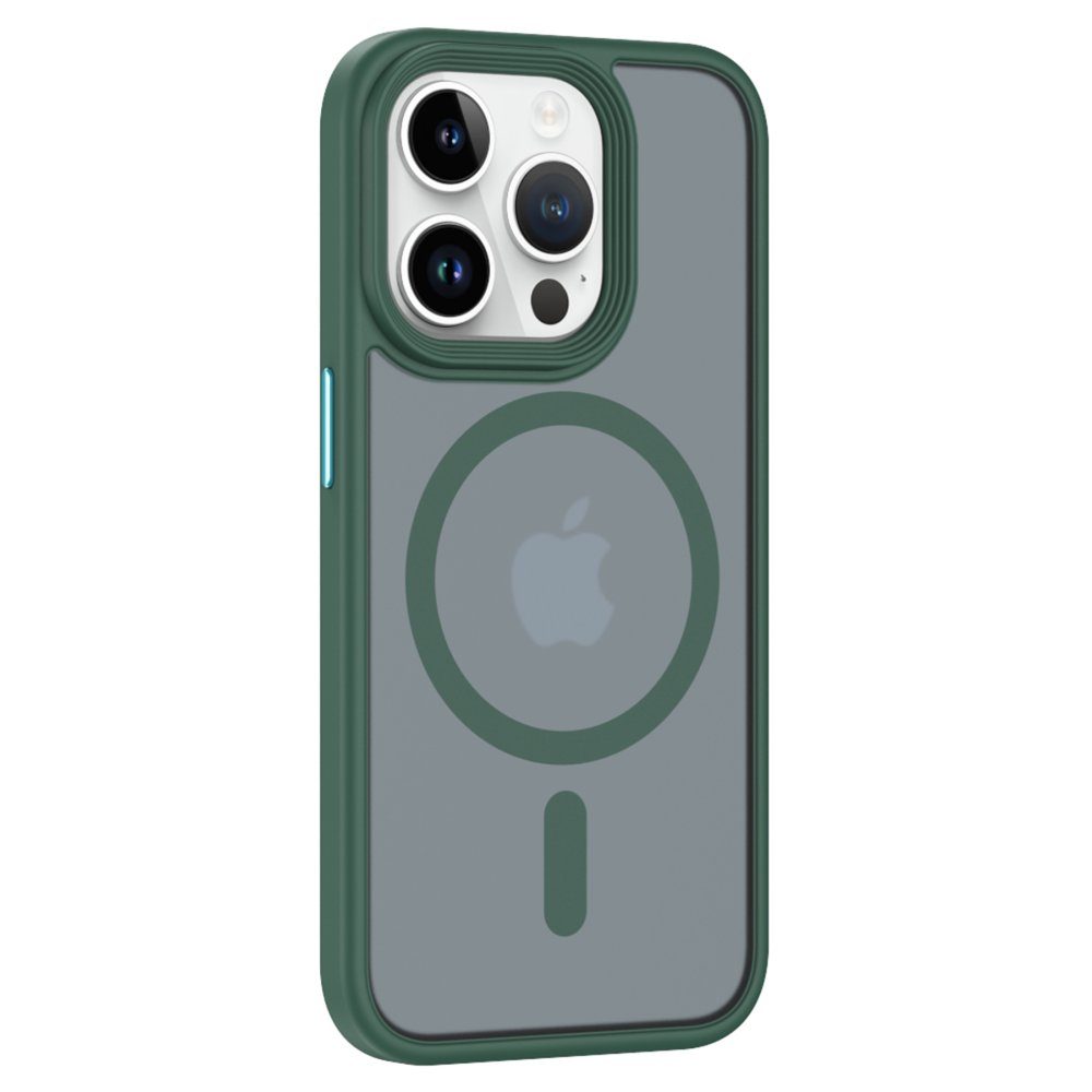 CLZ942 İphone 15 Pro Max Kılıf Trex Magneticsafe Kapak - Ürün Rengi : Koyu Yeşil
