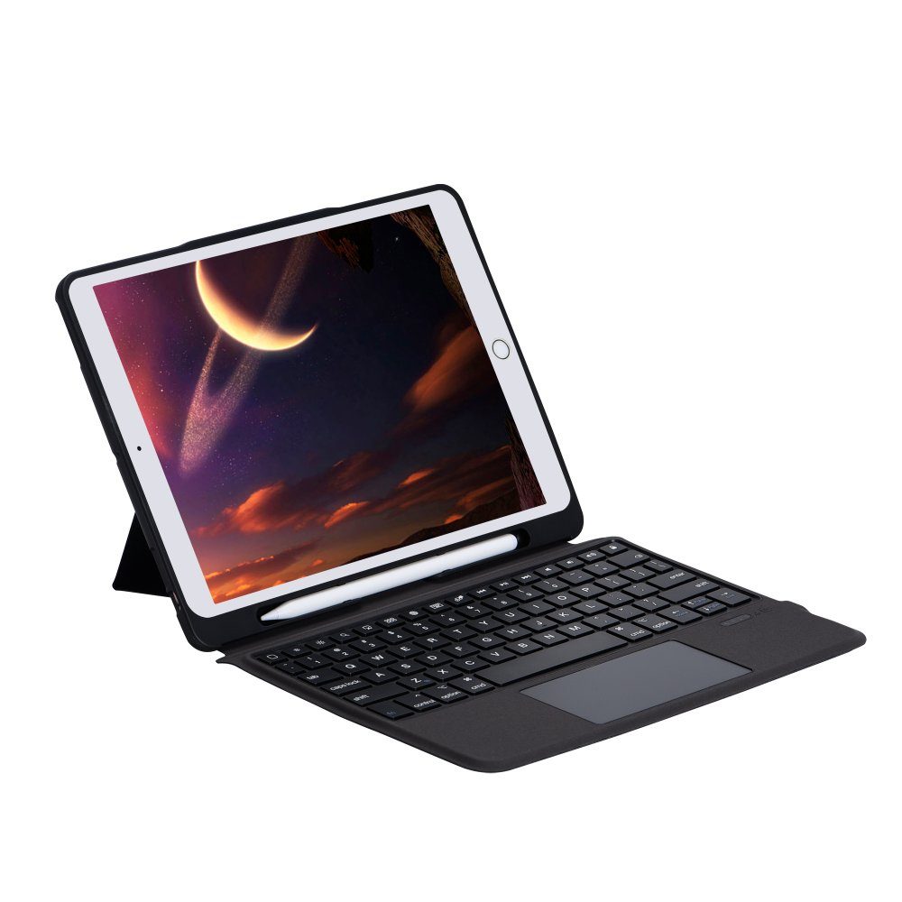 CLZ192 İpad Pro 11 (2018) Kılıf Kontra Klavyeli Tablet Kılıfı - Ürün Rengi : Siyah